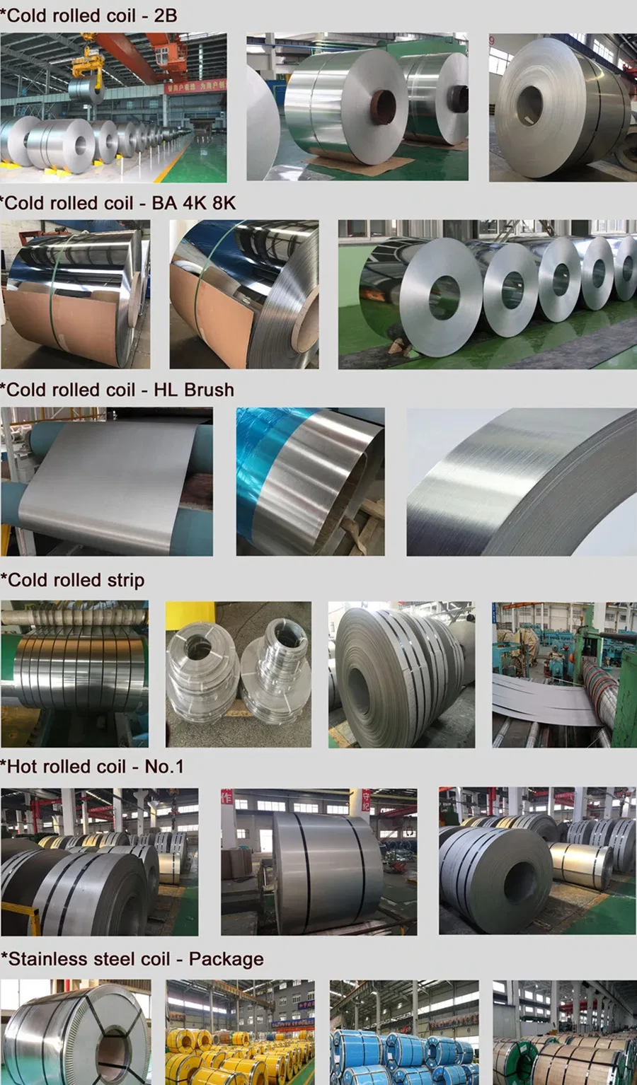 0,3*1000*1500mm 316 Edelstahlspule, ein Spulengewicht von 5-8 Tonnen, haltbares Material 1