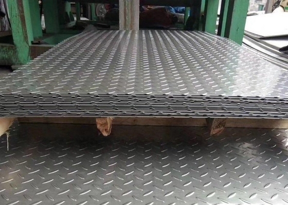 5 Stangen-Aluminium Diamond Tread Plate Diamond Stair 1mm 4x8 3003 6061
